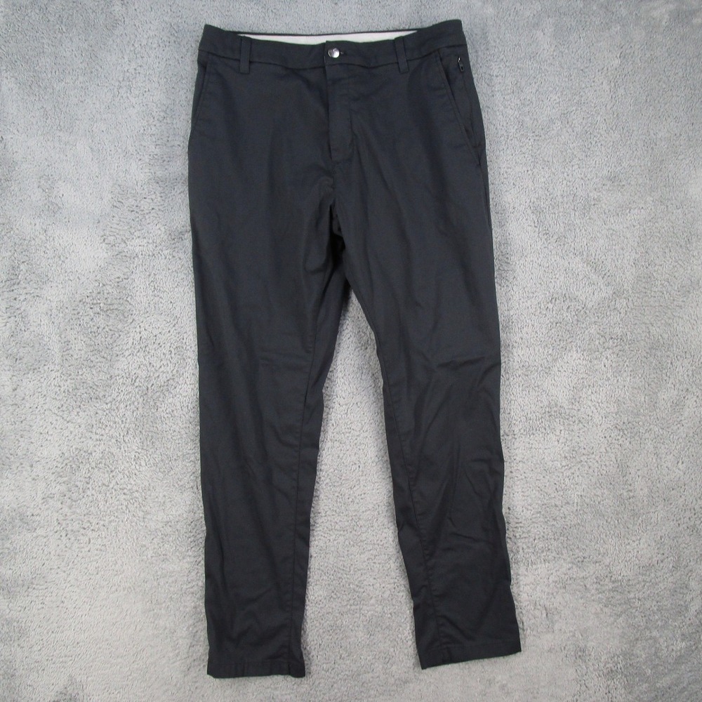 Birddogs Mens Navy Blue Lined Chino Pants 32x30 Stretch Casual Trousers